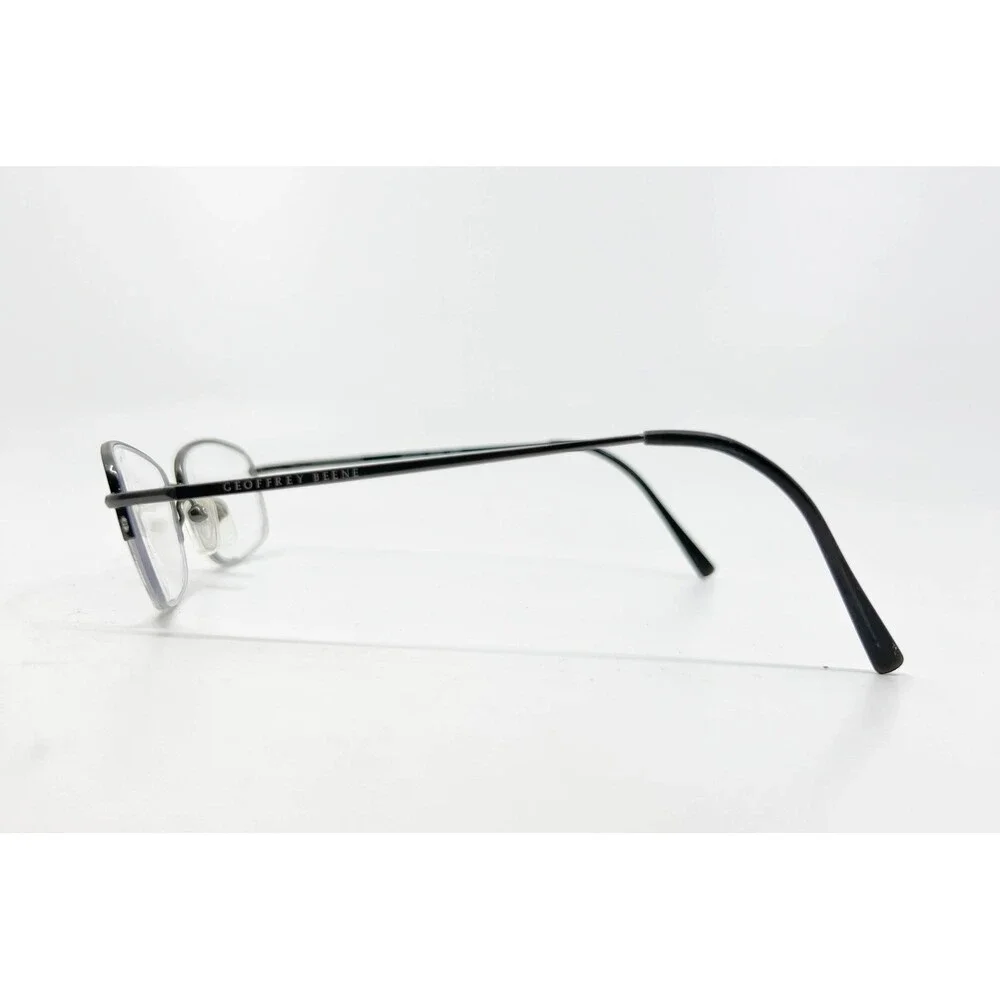 Geoffrey Beene Eyeglasses Mens Gunmetal Semi Rimless Hermes GUN 140 48-19-140